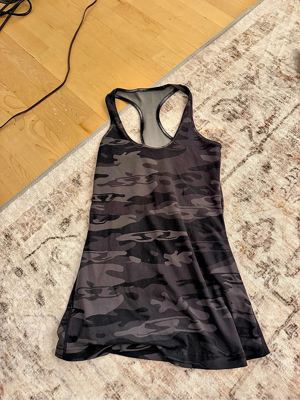 Lululemon Cool Racerback Tank *Nulu Camo Black